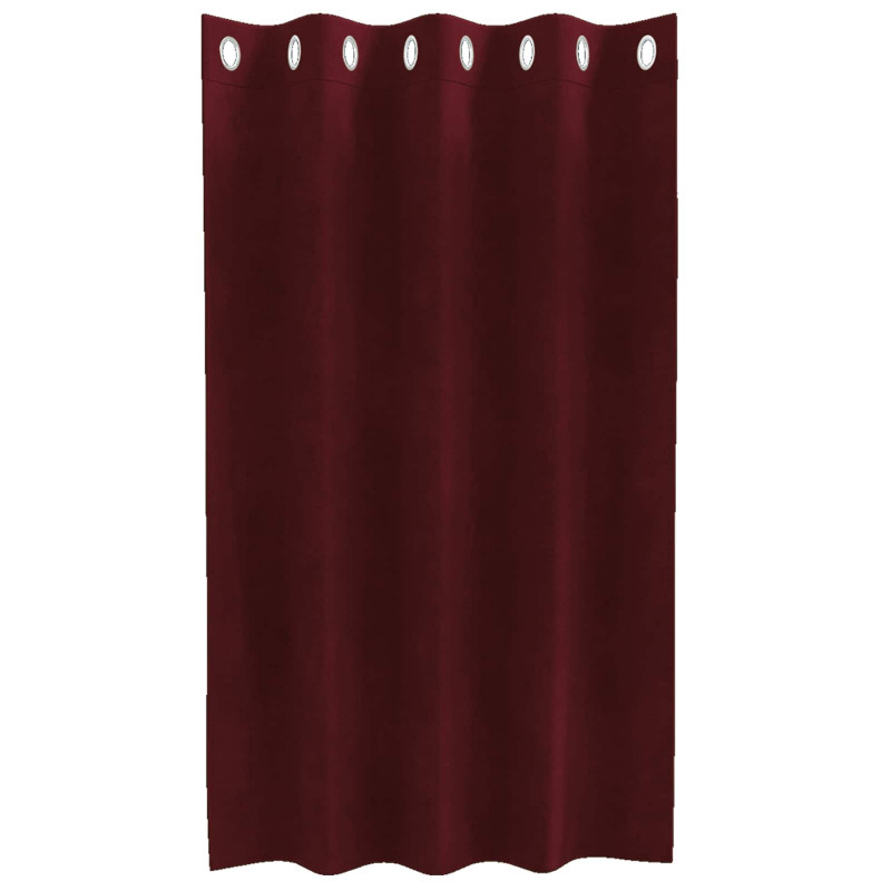 Zasłony zaciemniające 2 pcs Czerwone wino 140 x 140 cm Aksamit