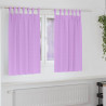 Firany blackout z kółkami 2 pcs Fioletowy 140 x 140 cm