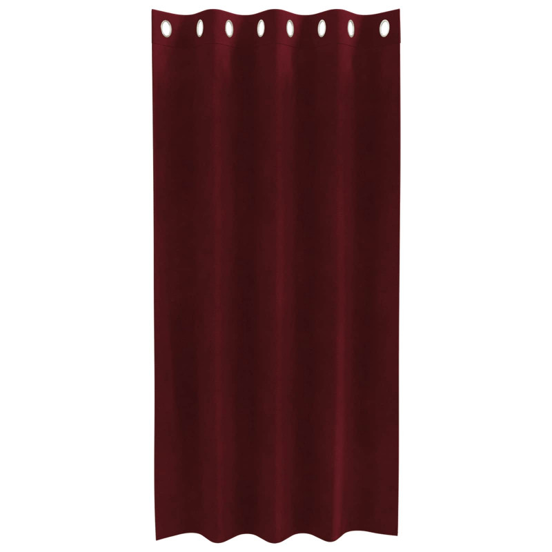 Zasłony zaciemniające 2 pcs Czerwone wino 140 x 175 cm Aksamit
