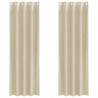 Zasłony zaciemniające 2 pcs Kremowy 140 x 245 cm Aksamit