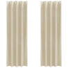 Zasłony zaciemniające 2 pcs Kremowy 140 x 260 cm Aksamit