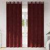 Zasłony zaciemniające 2 pcs Czerwone wino 140 x 245 cm Aksamit