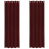 Zasłony zaciemniające 2 pcs Czerwone wino 140 x 245 cm Aksamit