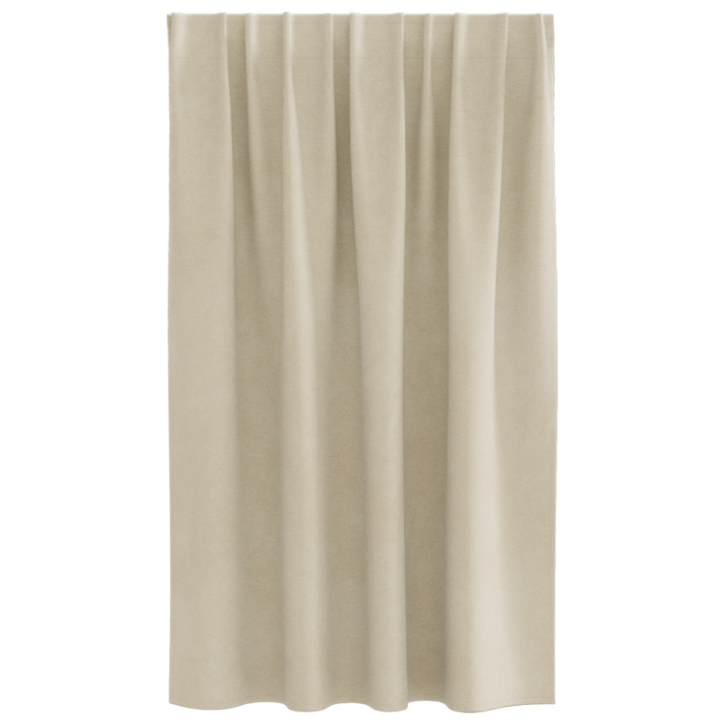 Zasłony zaciemniające 2 pcs Kremowy 140 x 140 cm Aksamit