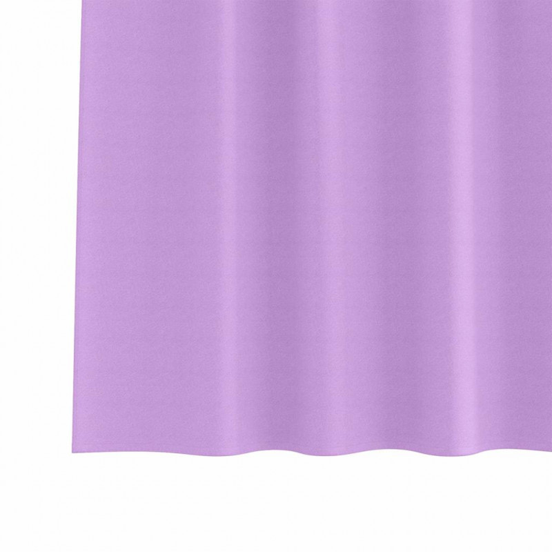 Firany blackout z kółkami 2 pcs Fioletowy 225 x 140 cm