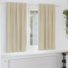 Zasłony zaciemniające 2 pcs Kremowy 140 x 175 cm Aksamit