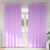 Firany blackout z kółkami 2 pcs Fioletowy 245 x 140 cm