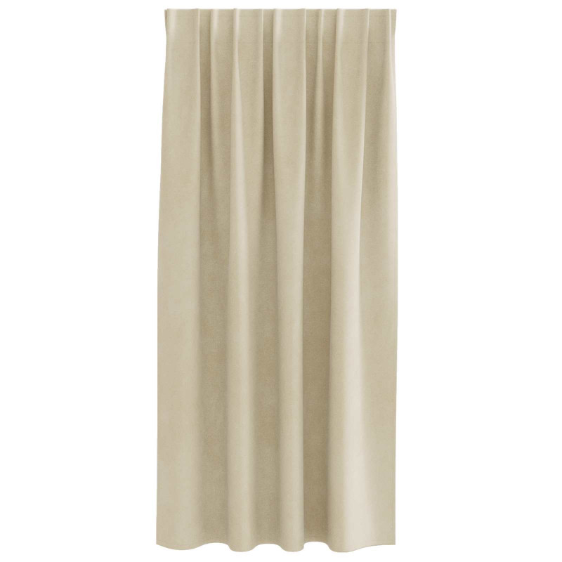 Zasłony zaciemniające 2 pcs Kremowy 140 x 175 cm Aksamit