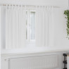 Firany blackout z kółkami 2 pcs Czysta Biała 140 x 140 cm