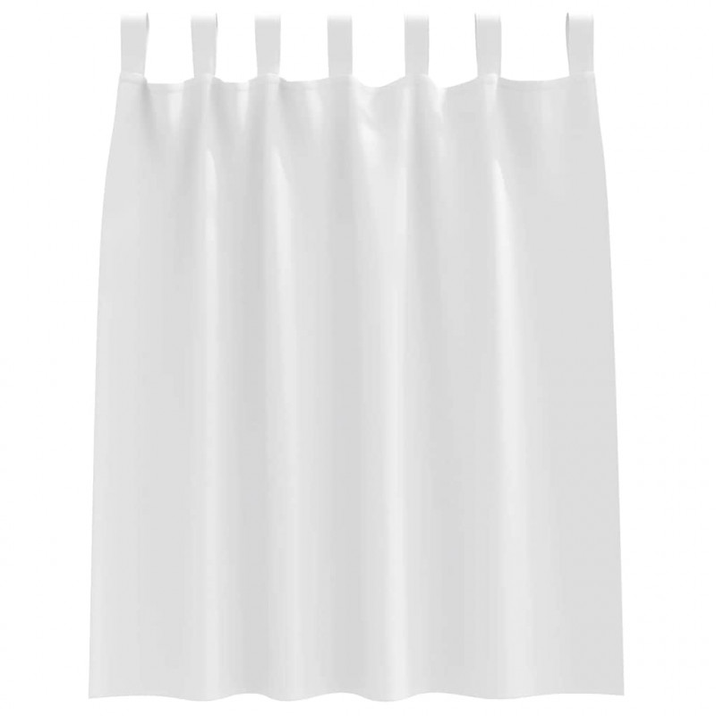 Firany blackout z kółkami 2 pcs Czysta Biała 140 x 140 cm