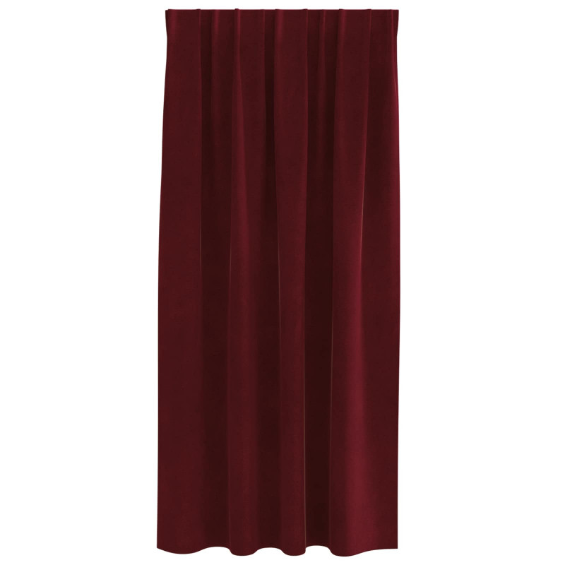 Zasłony zaciemniające 2 pcs Czerwone wino 140 x 175 cm Aksamit