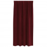 Zasłony zaciemniające 2 pcs Czerwone wino 140 x 175 cm Aksamit
