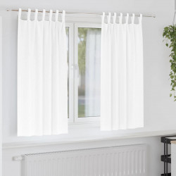 Firany blackout z kółkami 2 pcs Czysta Biała 175 x 140 cm