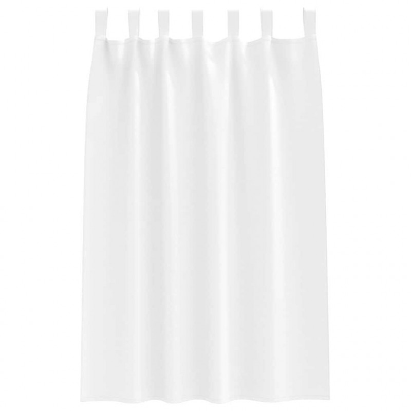 Firany blackout z kółkami 2 pcs Czysta Biała 175 x 140 cm