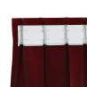 Zasłony zaciemniające 2 pcs Czerwone wino 140 x 225 cm Aksamit