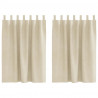 Zasłony zaciemniające 2 pcs Kremowy 140 x 140 cm Aksamit