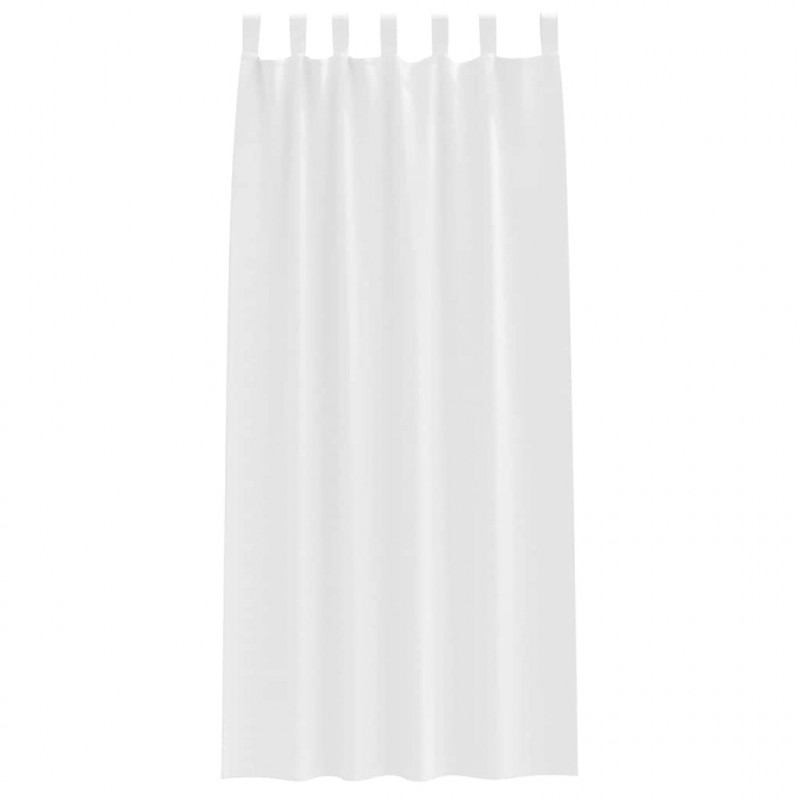 Firany blackout z kółkami 2 pcs Czysta Biała 245 x 140 cm