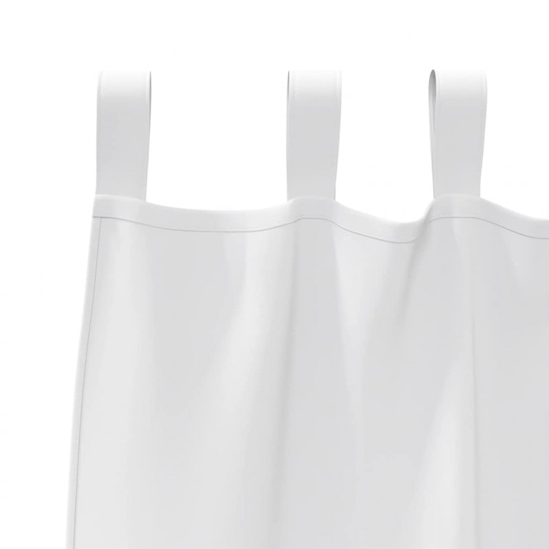 Firany blackout z kółkami 2 pcs Czysta Biała 245 x 140 cm