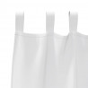 Firany blackout z kółkami 2 pcs Czysta Biała 260 x 140 cm