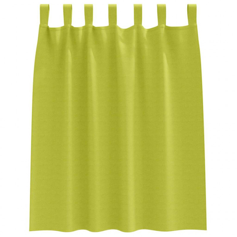 Firany blackout z kółkami 2 pcs Zielony 140 x 140 cm Poliester