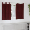 Zasłony zaciemniające 2 pcs Czerwone wino 140 x 140 cm Aksamit