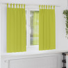 Firany blackout z kółkami 2 pcs Zielony 175 x 140 cm Poliester