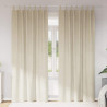 Zasłony zaciemniające 2 pcs Kremowy 140 x 245 cm Aksamit