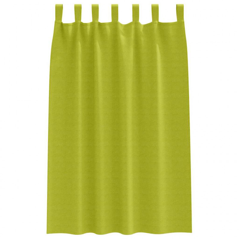 Firany blackout z kółkami 2 pcs Zielony 175 x 140 cm Poliester