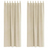 Zasłony zaciemniające 2 pcs Kremowy 140 x 260 cm Aksamit