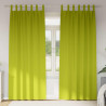 Firany blackout z kółkami 2 pcs Zielony 245 x 140 cm Poliester