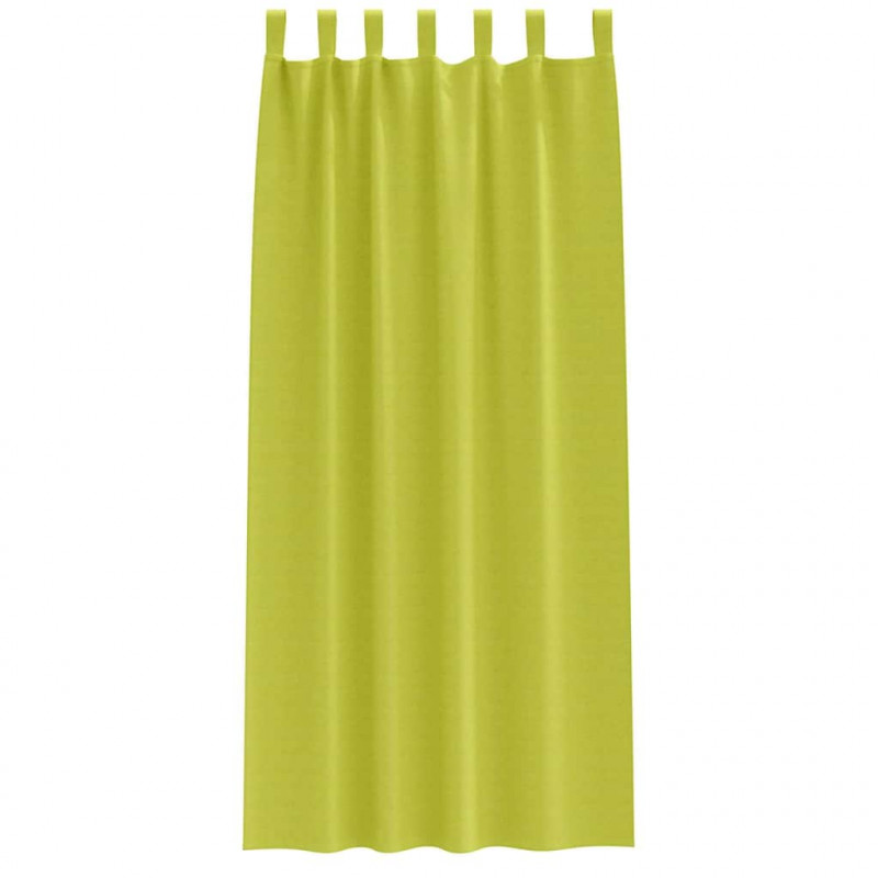 Firany blackout z kółkami 2 pcs Zielony 245 x 140 cm Poliester