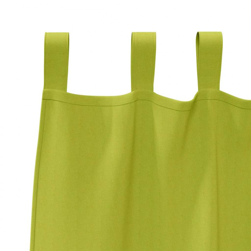 Firany blackout z kółkami 2 pcs Zielony 245 x 140 cm Poliester