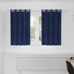 Zasłony zaciemniające 2 pcs Ciemnoniebieski 140 x 140 cm