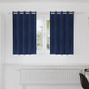 Zasłony zaciemniające 2 pcs Ciemnoniebieski 140 x 140 cm