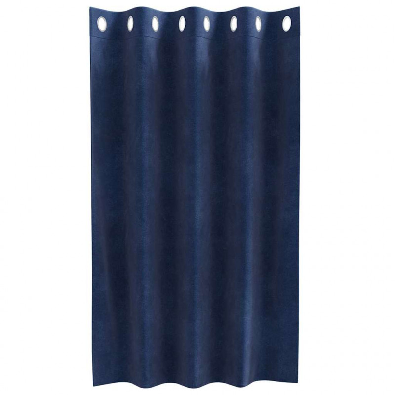 Zasłony zaciemniające 2 pcs Ciemnoniebieski 140 x 140 cm