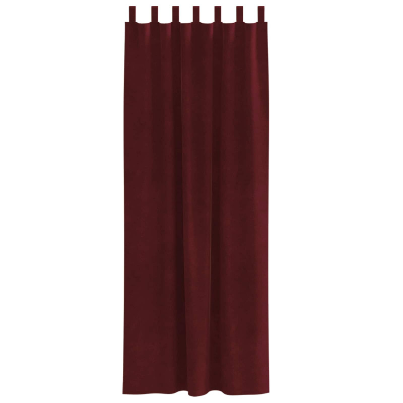 Zasłony zaciemniające 2 pcs Czerwone wino 140 x 245 cm Aksamit