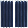 Zasłony zaciemniające 2 pcs Ciemnoniebieski 140 x 175 cm