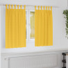 Firany blackout z kółkami 2 pcs Musztardowy Żółty 140 x 140 cm