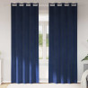 Zasłony zaciemniające 2 pcs Ciemnoniebieski 140 x 225 cm