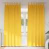 Firany blackout z kółkami 2 pcs Musztardowy Żółty 225 x 140 cm