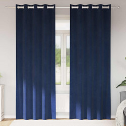 Zasłony zaciemniające 2 pcs Ciemnoniebieski 140 x 245 cm