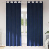 Zasłony zaciemniające 2 pcs Ciemnoniebieski 140 x 245 cm