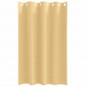 Firany blackout z kółkami 2 pcs Beżowy 175 x 140 cm Poliester