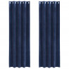 Zasłony zaciemniające 2 pcs Ciemnoniebieski 140 x 260 cm