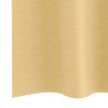 Firany blackout z kółkami 2 pcs Beżowy 245 x 140 cm Poliester