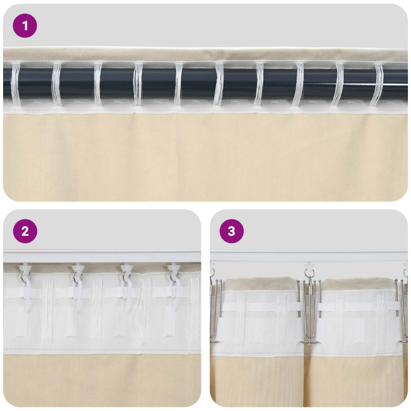 Zasłony zaciemniające 2 pcs Ciemnoniebieski 140 x 140 cm
