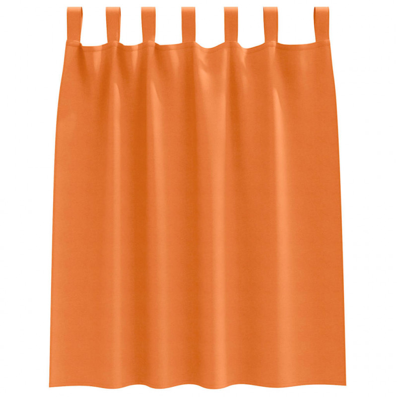 Firany blackout z kółkami 2 pcs Jasnopomarańczowy 140 x 140 cm