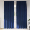 Zasłony zaciemniające 2 pcs Ciemnoniebieski 140 x 225 cm