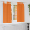 Firany blackout z kółkami 2 pcs Jasnopomarańczowy 175 x 140 cm