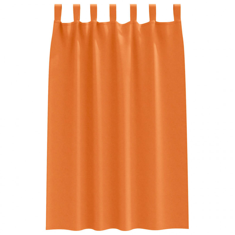 Firany blackout z kółkami 2 pcs Jasnopomarańczowy 175 x 140 cm